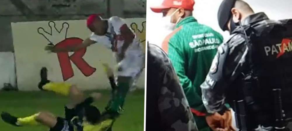 Arbitru din Brazilia bătut de un jucător și lăsat inconștient! Agresorul a fost arestat