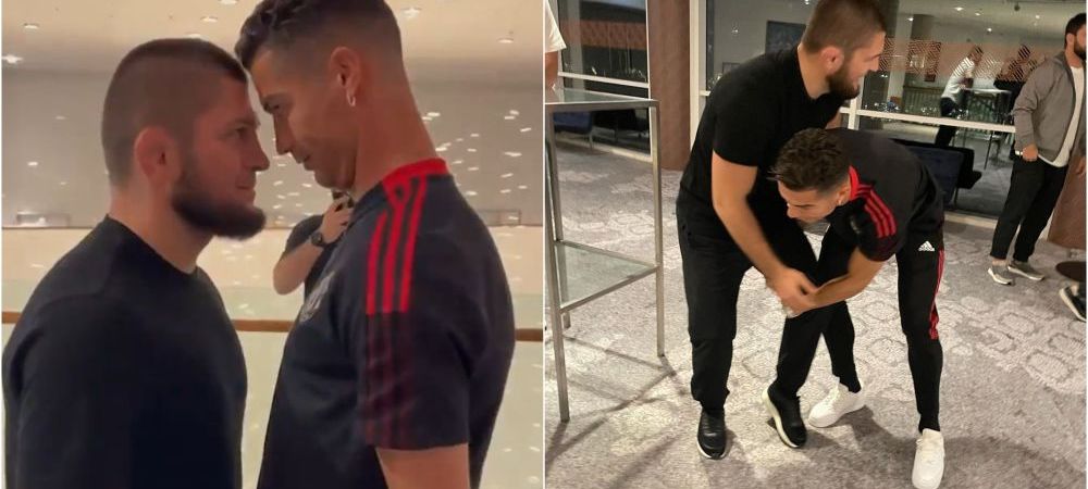 Clash of the Titans!  Super-images with Khabib Nurmagomedov and Cristiano Ronaldo after United's match thumbnail