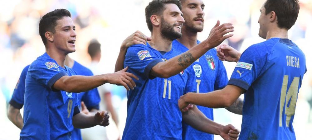 Italia - Belgia 2-1. ”Squadra Azzurra” câștigă finala mică din UEFA Nations League
